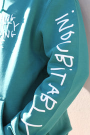 INDUBITABLY HOODIE - TEAL